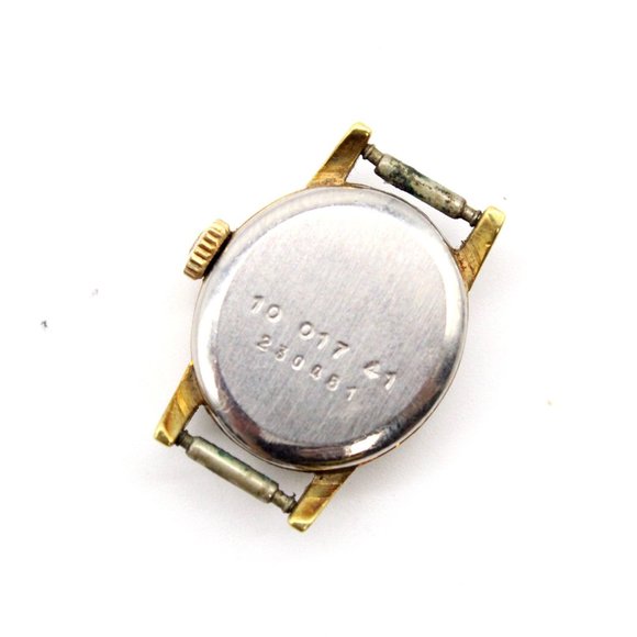 Vintage Ernest Borel Watch Womens Bronze Tone Stainless Steel Classic White Dial - Picture 4 of 6